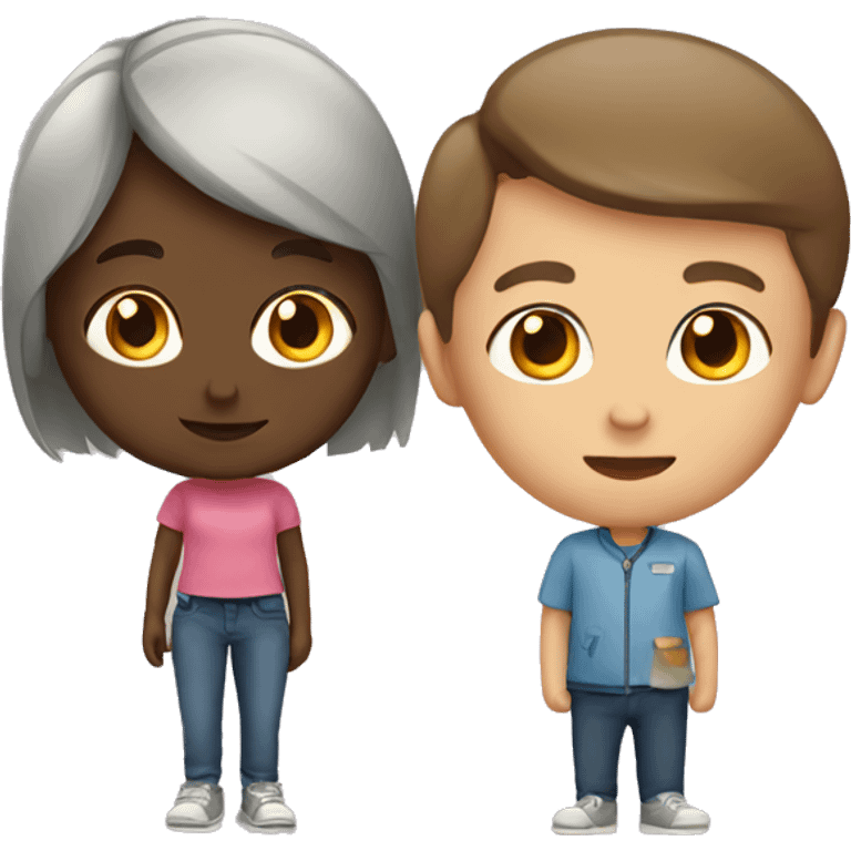 girl with boy emoji