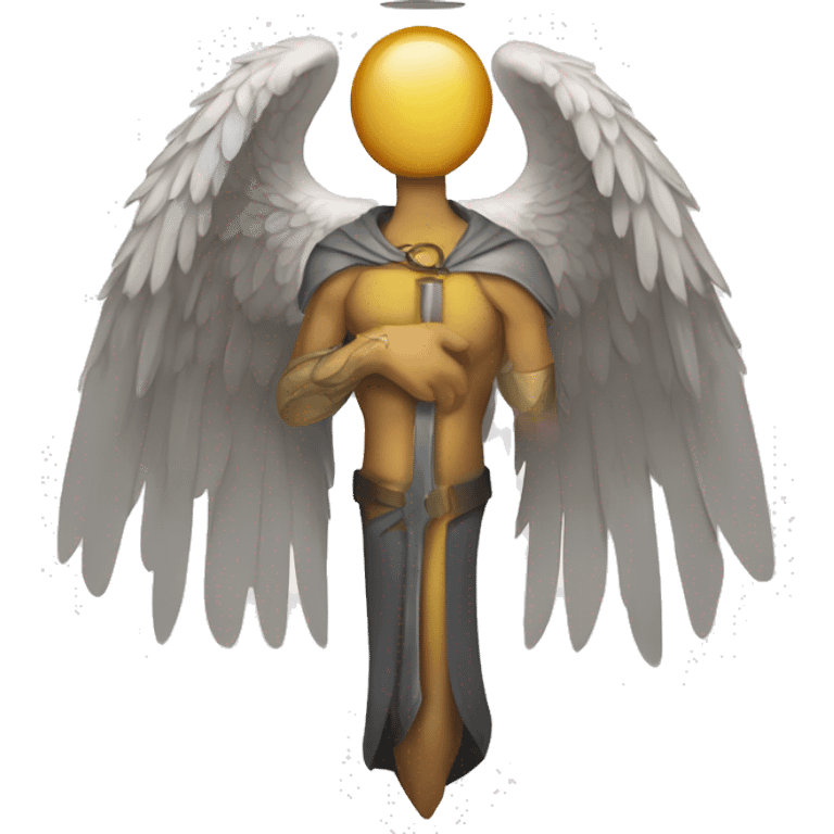 Shoulder/arm tatoo of archangel emoji