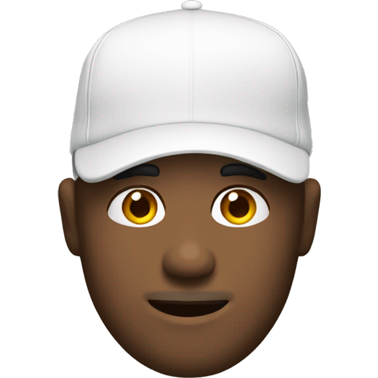 White Salesman with a sports cap emoji