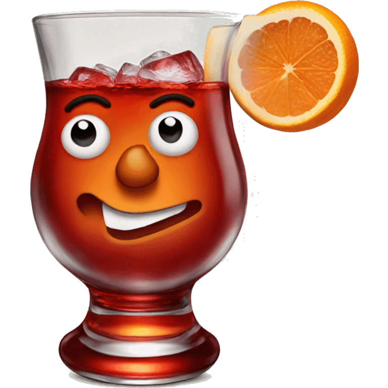 Negroni with a twist emoji