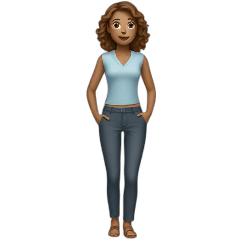 Woman in trousers emoji