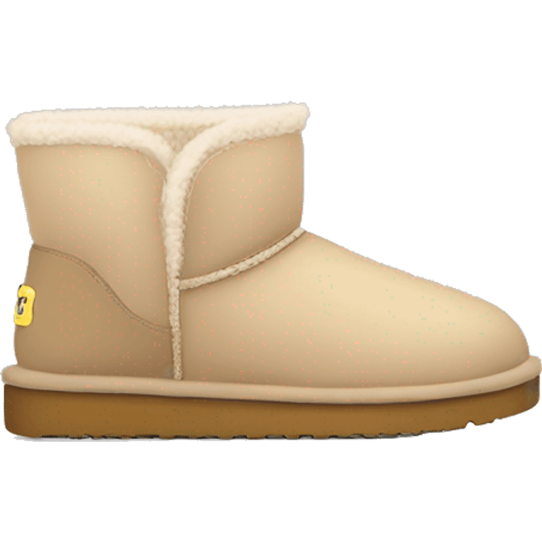 Cute beige uggs emoji