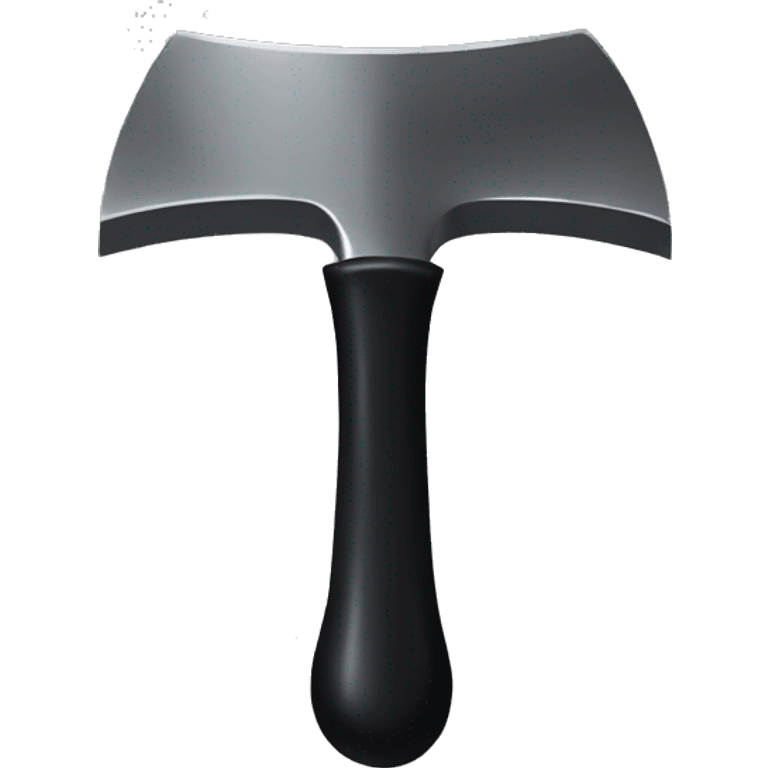 Black cartoon anvil emoji