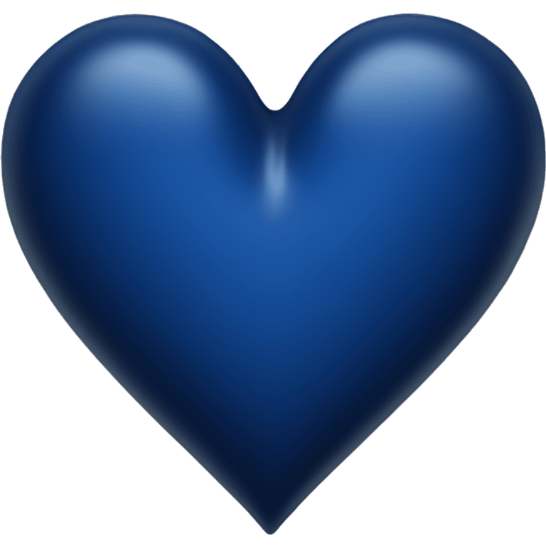 Dark blue heart emoji