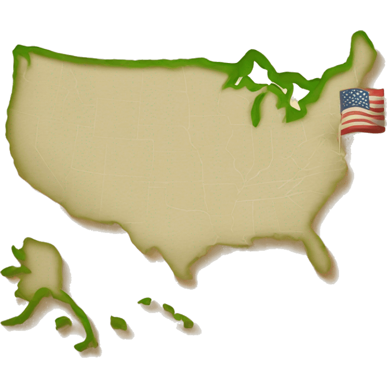 Map of USA emoji