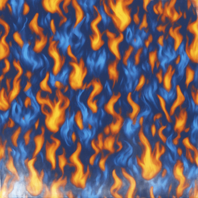 Blue fire emoji