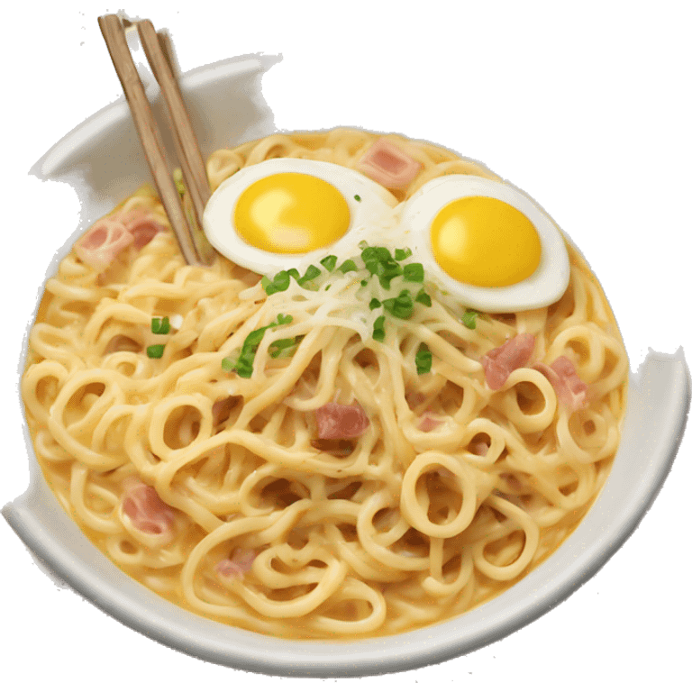 Carbonara Buldak ramen emoji