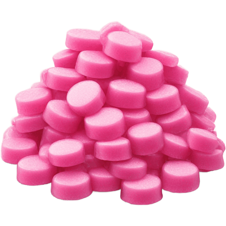 Pink candy pile emoji