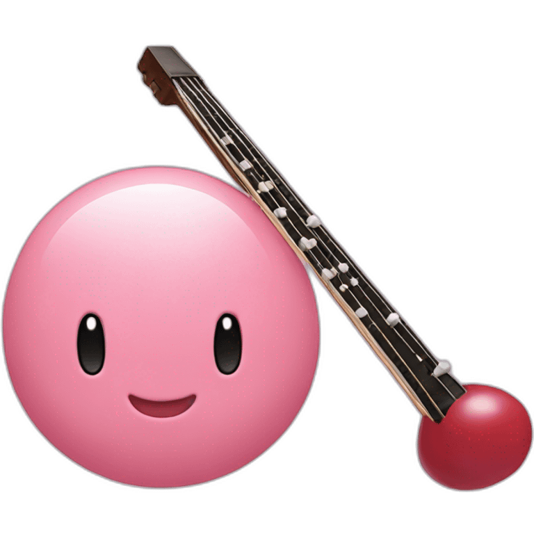 kirby playing otamatone emoji