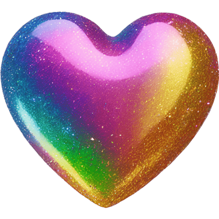 lisa frank glitter heart emoji