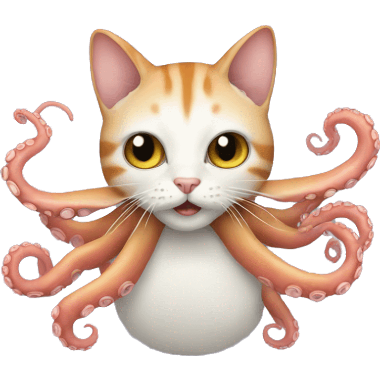 cat+ octopus hybrid  emoji