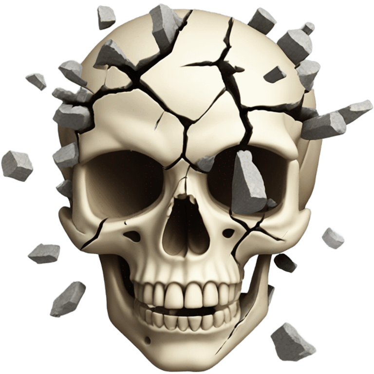 Skull with exploding head emoji