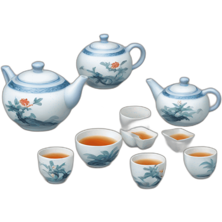 Chinese tea set emoji