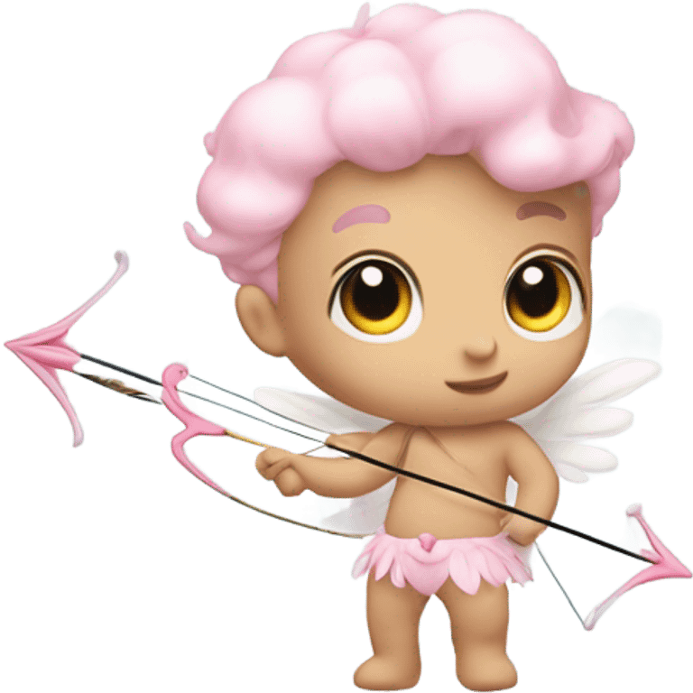 pastel pink cupid emoji