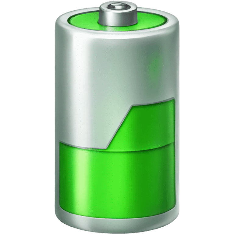 Green battery shiny emoji