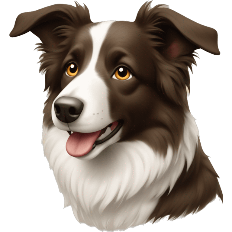 Beige Border Collie  emoji