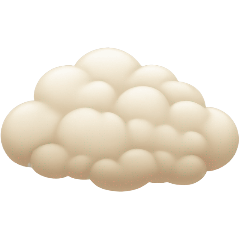 Beige cloud  emoji