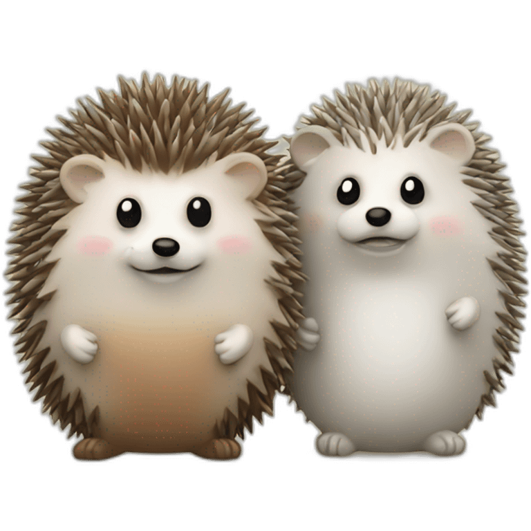 Hedgehog salt and pepper emoji