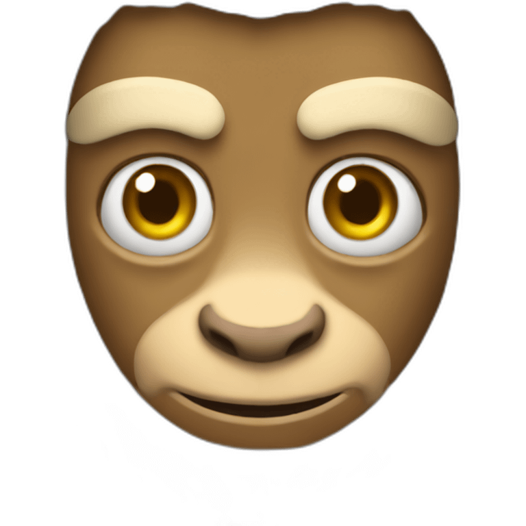 A monkey with a god game emote emoji