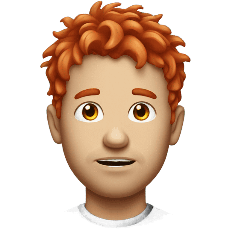 Ugly red head emoji