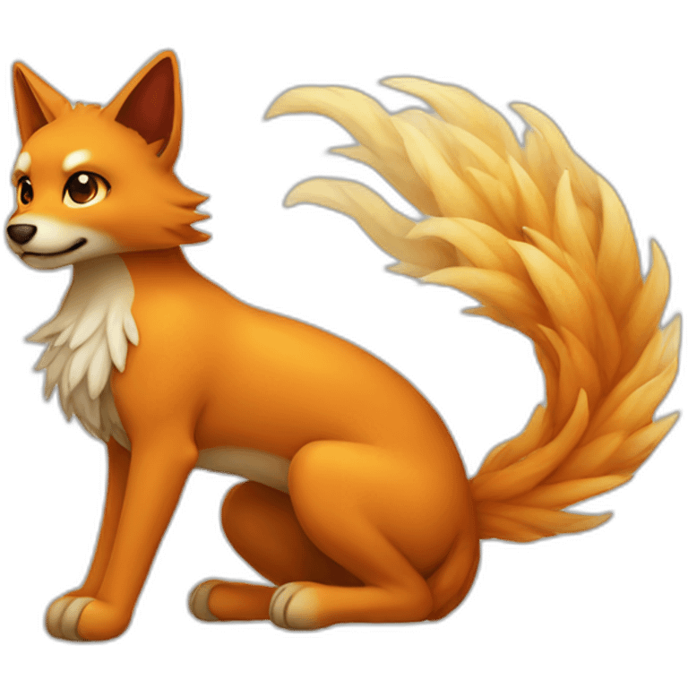 nine tails sitting emoji