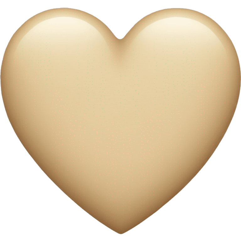 beige heart emoji