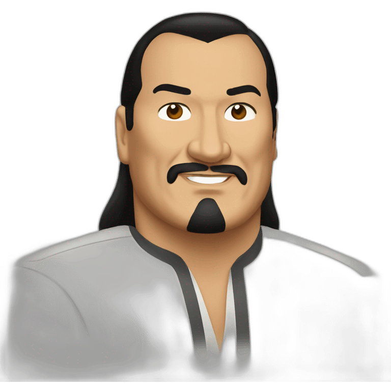 steven seagal cartoon wearing long shirt emoji