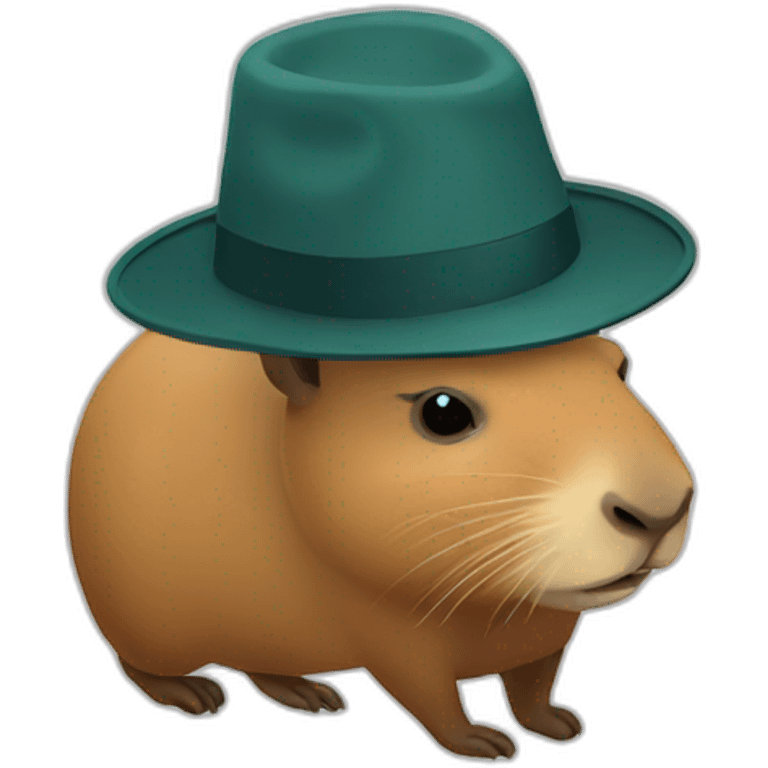 capybara with hat emoji