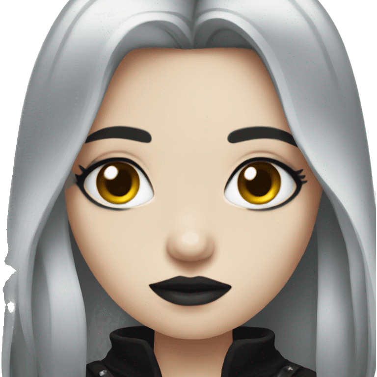 Goth girl emoji