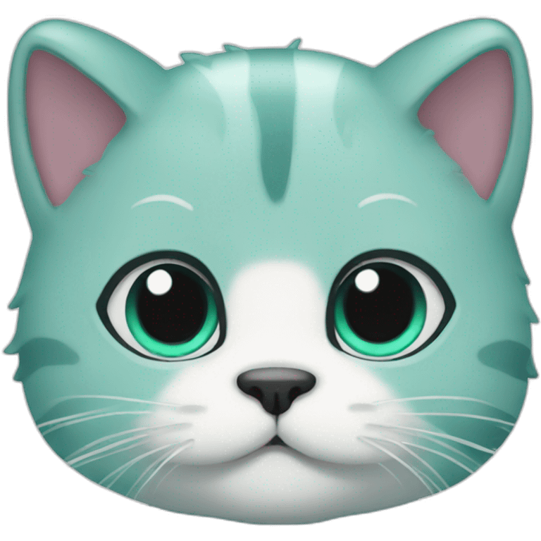 aqua cat emoji