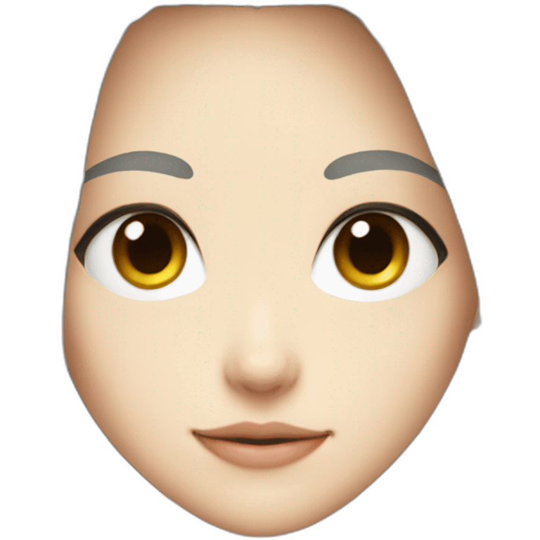 manga gender neutral head-shot emoji