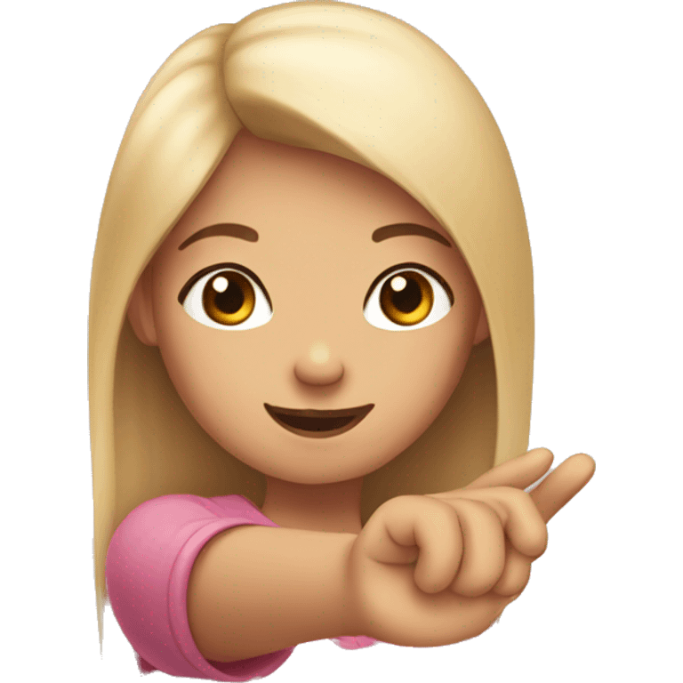 a girl thumb and hand emoji