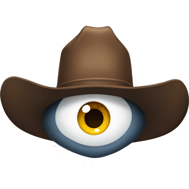 Eye with cowboy hat emoji