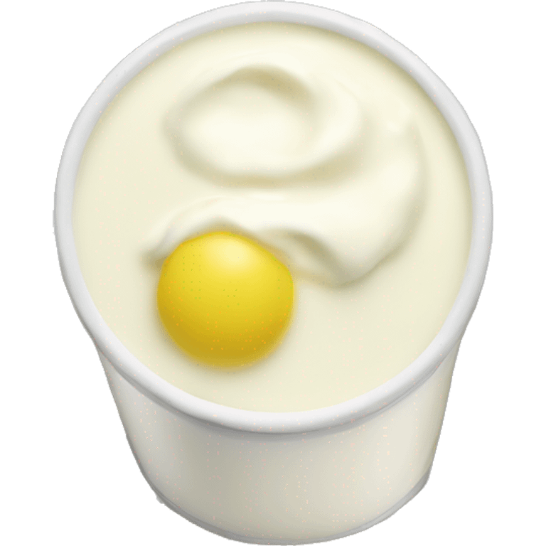 Lemon yogurt  emoji