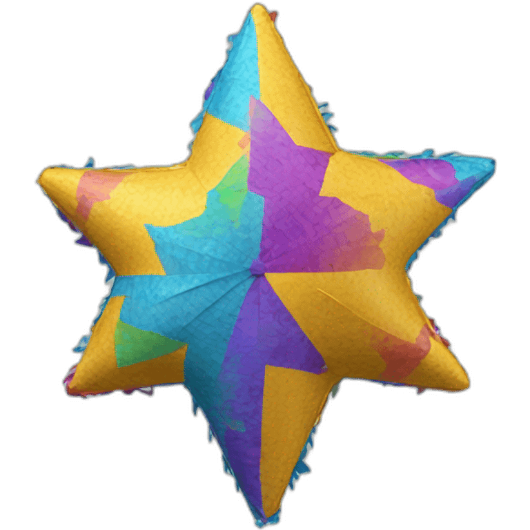 A seven-cone star pinata emoji