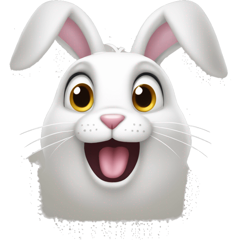 Surprised face Rabbit emoji