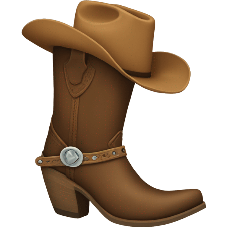 cowgirl boot emoji