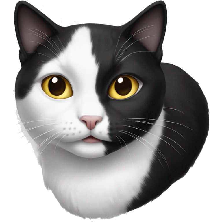 black-white cat emoji