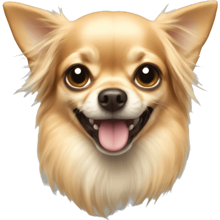 Chihuahua long-hair bite emoji