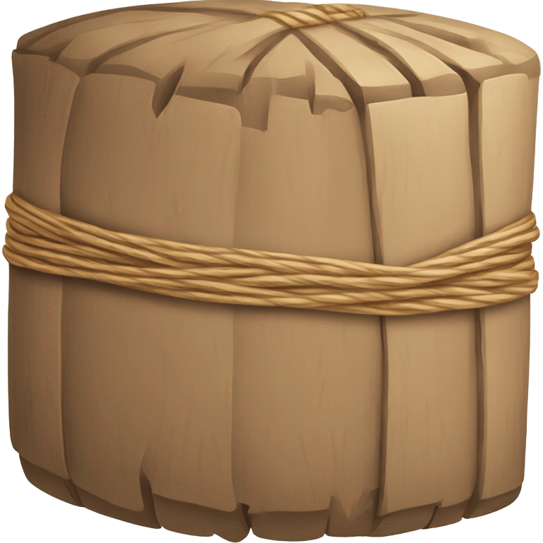 Bale of brown pine needles emoji