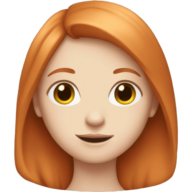 Pale redhead girl emoji