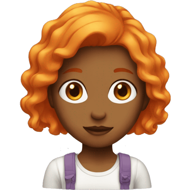 girl with orange hair  emoji