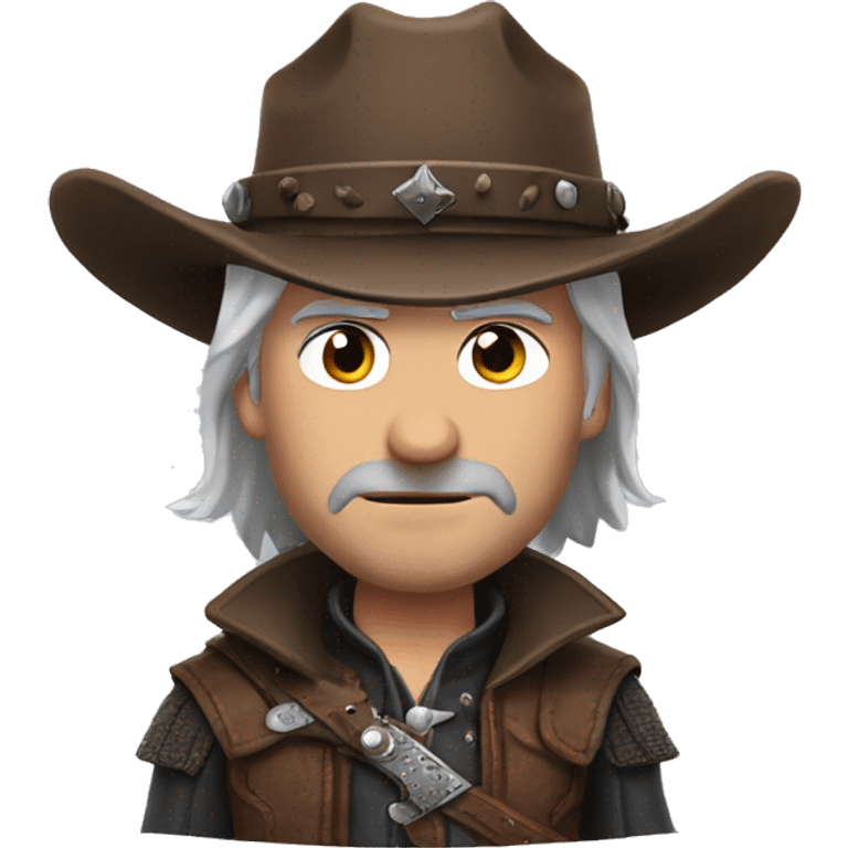 Geralt of Rivia with cowboy hat emoji