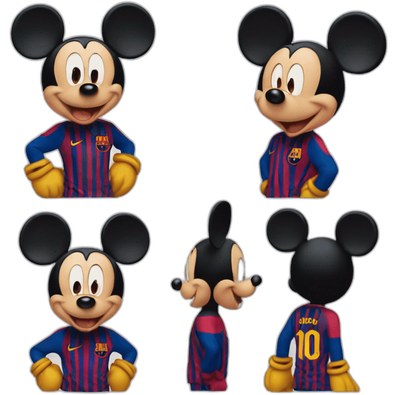 Mickey mouse del fc Barcelona emoji