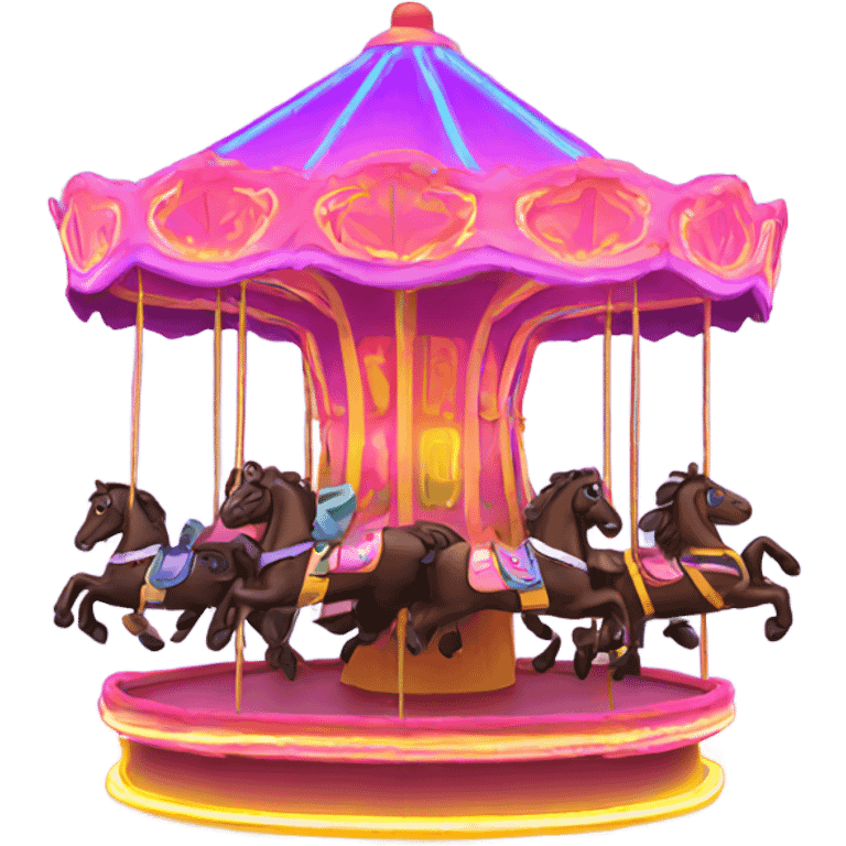 Neon carousel emoji