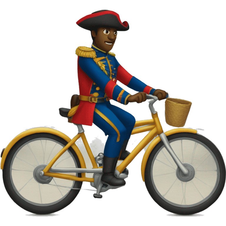 Genere Dessalines sur un vélo  emoji