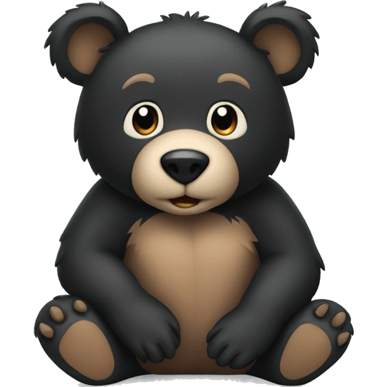 black bear sit emoji