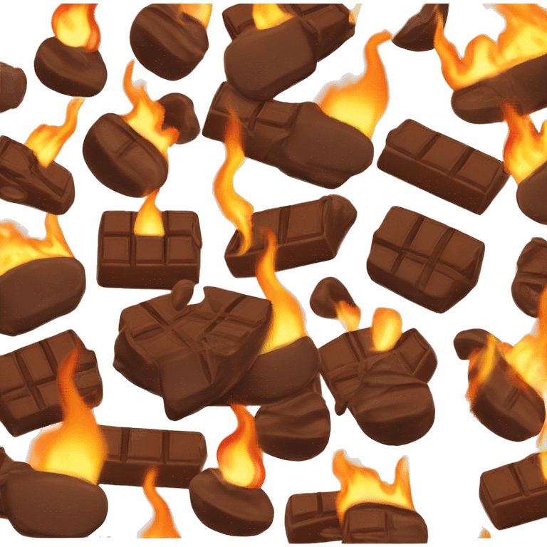 chocolate fire emoji