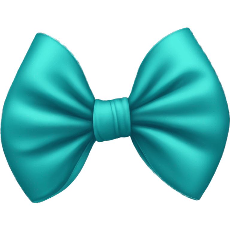 Teal blue bow emoji