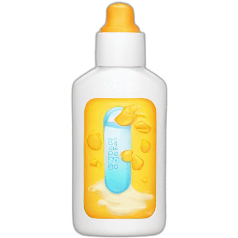 Sunscreen bottle emoji